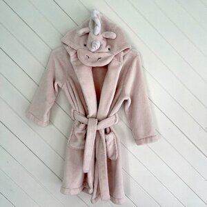 Pottery Barn Kids Pink Unicorn Robe, Girls Size 4-6